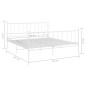 vidaXL Estructura de cama de metal blanco 140x200 cm vidaXL Estructura de cama de metal blanco 140x200 cm