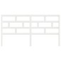 vidaXL Cabecero de cama madera maciza de pino blanco 206x4x100 cm