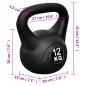 vidaXL Pesa kettlebell 12 kg vidaXL Pesa kettlebell 12 kg