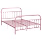 vidaXL Estructura de cama de metal rosa 160x200 cm vidaXL Estructura de cama de metal rosa 160x200 cm