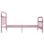 vidaXL Estructura de cama de metal rosa 160x200 cm vidaXL Estructura de cama de metal rosa 160x200 cm