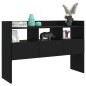 vidaXL Aparador de madera contrachapada negro 105x30x70 cm vidaXL Aparador de madera contrachapada negro 105x30x70 cm