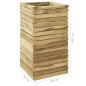 vidaXL Arriate de madera de pino impregnada 50x50x100 cm vidaXL Arriate de madera de pino impregnada 50x50x100 cm