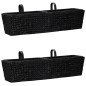 vidaXL Conjunto de jardineras 2 piezas jacinto de agua negro vidaXL Conjunto de jardineras 2 piezas jacinto de agua negro