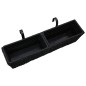 vidaXL Conjunto de jardineras 2 piezas jacinto de agua negro vidaXL Conjunto de jardineras 2 piezas jacinto de agua negro