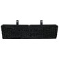 vidaXL Conjunto de jardineras 2 piezas jacinto de agua negro vidaXL Conjunto de jardineras 2 piezas jacinto de agua negro