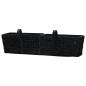 vidaXL Conjunto de jardineras 2 piezas jacinto de agua negro vidaXL Conjunto de jardineras 2 piezas jacinto de agua negro