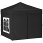 vidaXL Carpa para fiestas plegable con paredes laterales negro 2x2 m vidaXL Carpa para fiestas plegable con paredes laterales negro 2x2 m