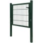 vidaXL Cancela de valla 2D individual verde 106x130 cm vidaXL Cancela de valla 2D individual verde 106x130 cm