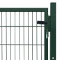 vidaXL Cancela de valla 2D individual verde 106x130 cm vidaXL Cancela de valla 2D individual verde 106x130 cm