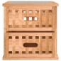 vidaXL Mesitas de noche 2 uds madera maciza de nogal 34x34x34 cm vidaXL Mesitas de noche 2 uds madera maciza de nogal 34x34x34 cm