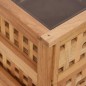 vidaXL Mesitas de noche 2 uds madera maciza de nogal 34x34x34 cm vidaXL Mesitas de noche 2 uds madera maciza de nogal 34x34x34 cm