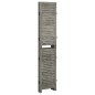 vidaXL Biombo de 4 paneles de madera maciza gris 143x166 cm vidaXL Biombo de 4 paneles de madera maciza gris 143x166 cm