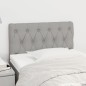 vidaXL Cabecero de tela gris claro 80x7x78/88 cm vidaXL Cabecero de tela gris claro 80x7x78/88 cm