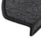 vidaXL Alfombrillas de escalera 15 unidades gris antracita 65x24x4 cm
