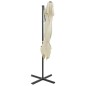 vidaXL Sombrilla voladiza con cubierta doble arena 250x250 cm vidaXL Sombrilla voladiza con cubierta doble arena 250x250 cm