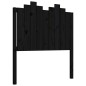 vidaXL Cabecero de cama madera maciza de pino negro 96x4x110 cm
