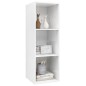 vidaXL Mueble TV pared madera contrachapada blanco brillo 37x37x107 cm vidaXL Mueble TV pared madera contrachapada blanco brillo 37x37x107 cm