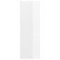 vidaXL Mueble TV pared madera contrachapada blanco brillo 37x37x107 cm vidaXL Mueble TV pared madera contrachapada blanco brillo 37x37x107 cm