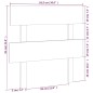 vidaXL Cabecero de cama madera maciza de pino 93,5x3x81 cm vidaXL Cabecero de cama madera maciza de pino 93,5x3x81 cm