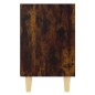 vidaXL Mesitas de noche 2 uds patas de madera roble ahumado 40x30x50cm vidaXL Mesitas de noche 2 uds patas de madera roble ahumado 40x30x50cm