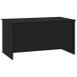 vidaXL Mesa de centro madera contrachapada negra 102x55,5x52,5 cm