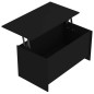 vidaXL Mesa de centro madera contrachapada negra 102x55,5x52,5 cm