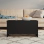 vidaXL Mesa de centro madera contrachapada negra 102x55,5x52,5 cm