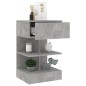 vidaXL Mesitas de noche 2 uds gris hormigón 40x35x70 cm vidaXL Mesitas de noche 2 uds gris hormigón 40x35x70 cm