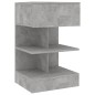 vidaXL Mesitas de noche 2 uds gris hormigón 40x35x70 cm vidaXL Mesitas de noche 2 uds gris hormigón 40x35x70 cm