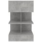 vidaXL Mesitas de noche 2 uds gris hormigón 40x35x70 cm vidaXL Mesitas de noche 2 uds gris hormigón 40x35x70 cm