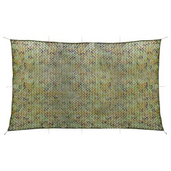 vidaXL Red de camuflaje con bolsa de almacenamiento verde 3x8 m