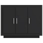 vidaXL Aparador de madera contrachapada negro 92x35x75 cm vidaXL Aparador de madera contrachapada negro 92x35x75 cm