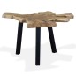 vidaXL Mesa de centro de madera de teca genuina 80x70x38 cm
