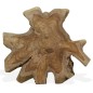 vidaXL Mesa de centro de madera de teca genuina 80x70x38 cm