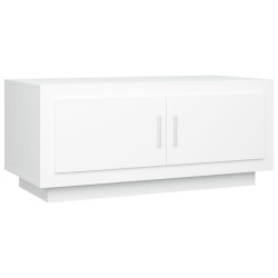 vidaXL Mesa de centro madera contrachapada blanco 102x50x45 cm