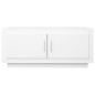 vidaXL Mesa de centro madera contrachapada blanco 102x50x45 cm