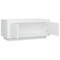vidaXL Mesa de centro madera contrachapada blanco 102x50x45 cm