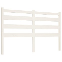 vidaXL Cabecero de cama madera maciza de pino blanco 146x4x100 cm