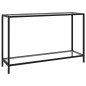 vidaXL Mesa de consola transparente vidrio templado 120x35x75 cm vidaXL Mesa de consola transparente vidrio templado 120x35x75 cm