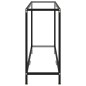 vidaXL Mesa de consola transparente vidrio templado 120x35x75 cm vidaXL Mesa de consola transparente vidrio templado 120x35x75 cm