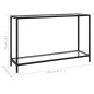 vidaXL Mesa de consola transparente vidrio templado 120x35x75 cm vidaXL Mesa de consola transparente vidrio templado 120x35x75 cm