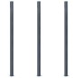 vidaXL Postes de valla 3 unidades aluminio gris oscuro 185 cm vidaXL Postes de valla 3 unidades aluminio gris oscuro 185 cm