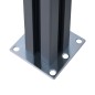 vidaXL Postes de valla 3 unidades aluminio gris oscuro 185 cm vidaXL Postes de valla 3 unidades aluminio gris oscuro 185 cm