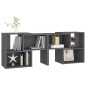 vidaXL Mueble de TV madera contrachapada gris 104x30x52 cm vidaXL Mueble de TV madera contrachapada gris 104x30x52 cm