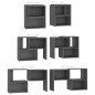 vidaXL Mueble de TV madera contrachapada gris 104x30x52 cm vidaXL Mueble de TV madera contrachapada gris 104x30x52 cm