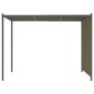 vidaXL Pérgola de jardín con tejado retráctil gris taupe 3x3m 180 g/m² vidaXL Pérgola de jardín con tejado retráctil gris taupe 3x3m 180 g/m²