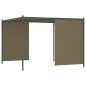 vidaXL Pérgola de jardín con tejado retráctil gris taupe 3x3m 180 g/m² vidaXL Pérgola de jardín con tejado retráctil gris taupe 3x3m 180 g/m²
