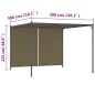 vidaXL Pérgola de jardín con tejado retráctil gris taupe 3x3m 180 g/m² vidaXL Pérgola de jardín con tejado retráctil gris taupe 3x3m 180 g/m²
