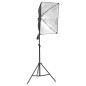 vidaXL Kit iluminación de estudio fotográfico con fondos y softboxes vidaXL Kit iluminación de estudio fotográfico con fondos y softboxes